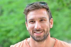 Badmintonista Petr Koukal.