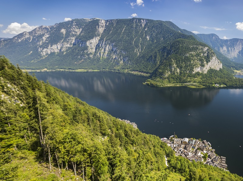 Halštatské jezero v Rakousku.