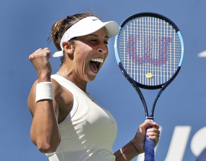 Radost Keysové po postupu do čtvrtfinále US Open.