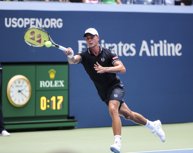 Márton Fucsovics při letošním US Open.