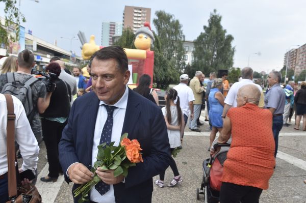Jiří Paroubek při zahájení předvolební kampaně.