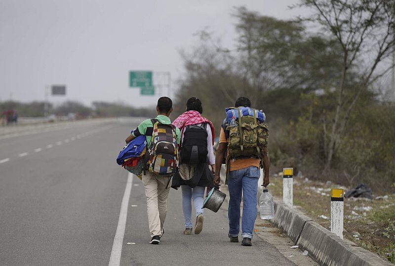 Uprchlíci z jihoamerické Venezuely.
