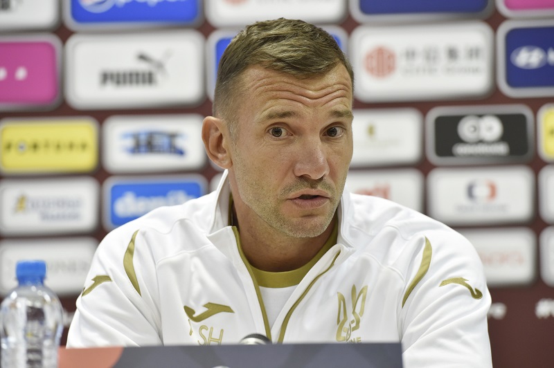 Trenér ukrajinské fotbalové reprezentace Andrej Ševčenko.