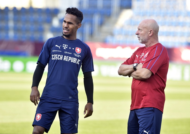 Trenér české fotbalové reprezentace Karel Jarolím.
