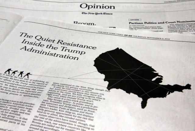 Snímek článku 'Quiet Resistance’, který vyšel v NY Times.
