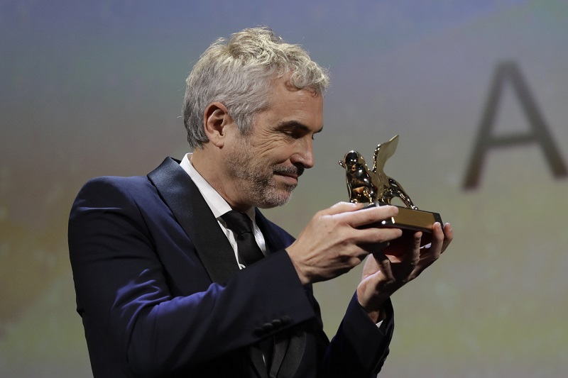 Režisér Alfonso Cuarón s oceněním Zlatý lev.