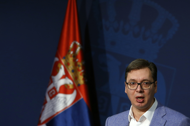 Srbský prezident Aleksander Vučić.