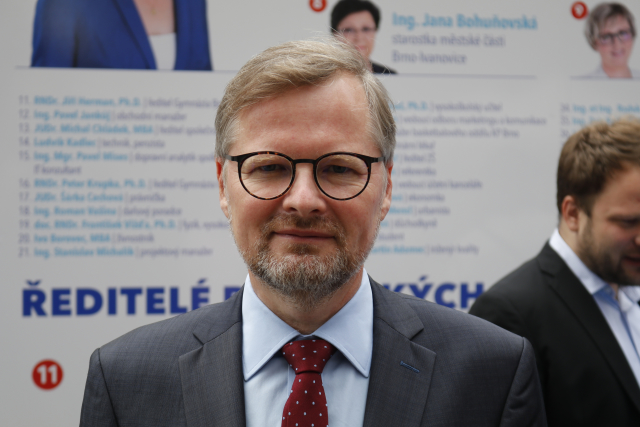 Předseda ODS Petr Fiala. 