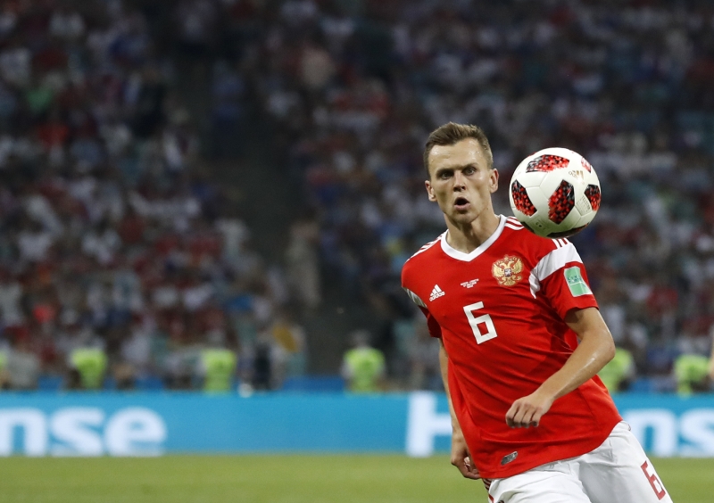 Ruský fotbalista Denis Čeryšev.