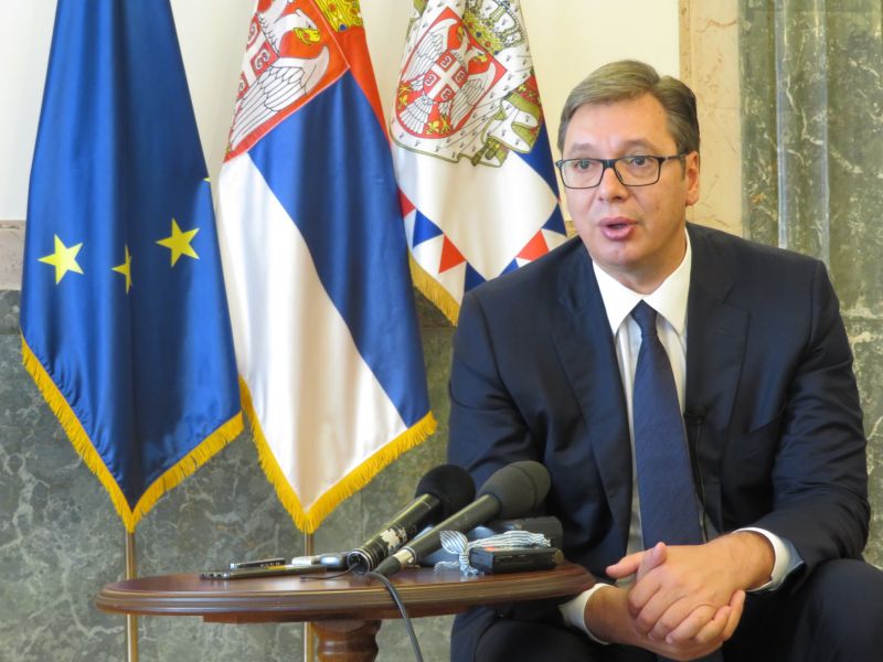 Srbský prezident Aleksandar Vučić.