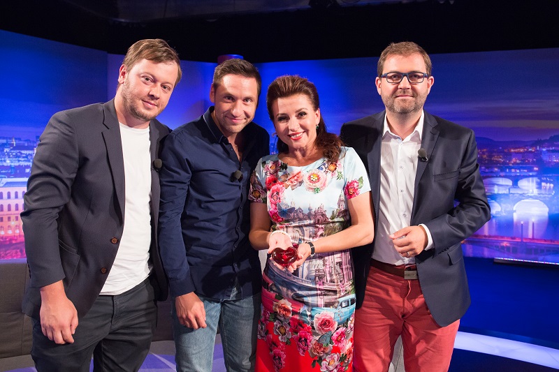 Zleva: Dominik Landsman, Martin Písařík, Dana Morávková a Tomáš Morávek.