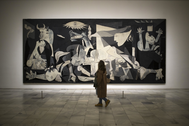 Picassova slavná Guernica.