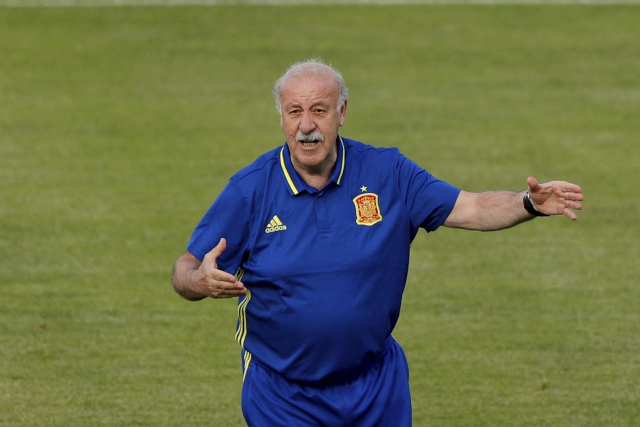 Trenér španělské reprezentace Vicente Del Bosque.