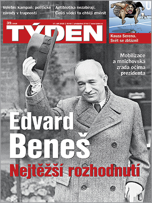 Titulní strana TÝDNE.