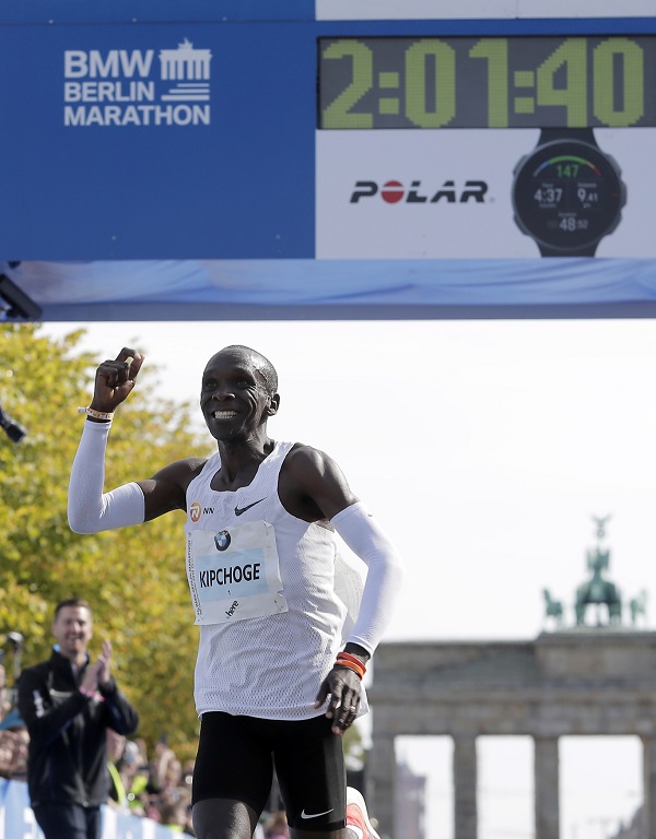 Keňský vytrvalec Eliud Kipchoge.