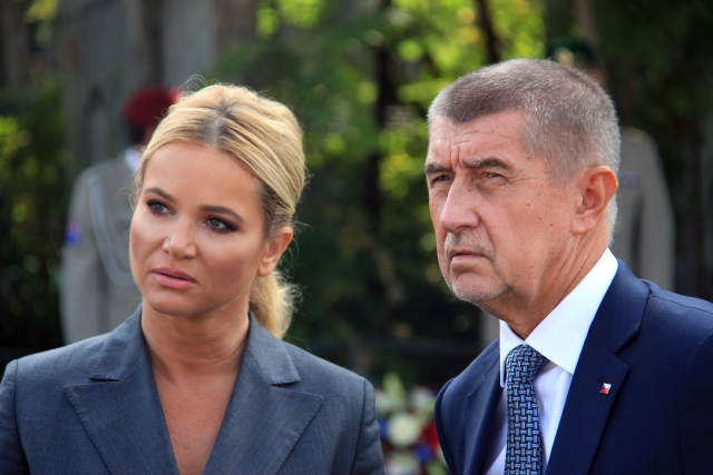 Andrej Babiš s manželkou Monikou.