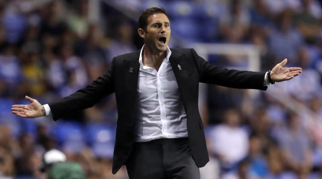Frank Lampard při zápase Derby County.
