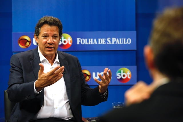 Prezidentský kandidát Fernando Haddad.