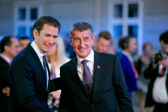 Andrej Babiš a Sebastian Kurz.