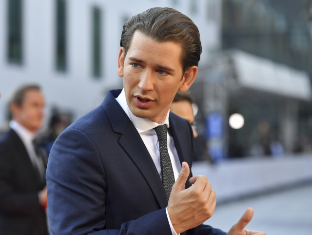 Rakouský kancléř Sebastian Kurz.