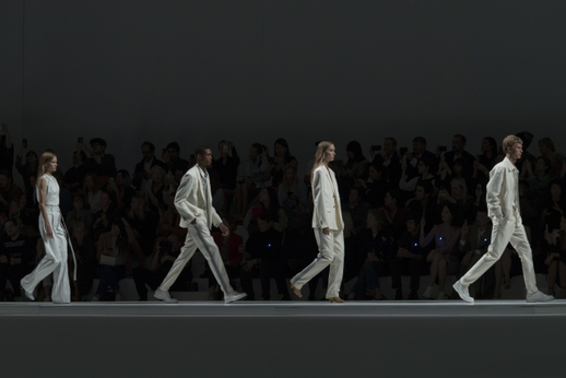 Jarní kolekce na rok 2019 značky Hugo Boss na Fashion Weeku v New Yorku.