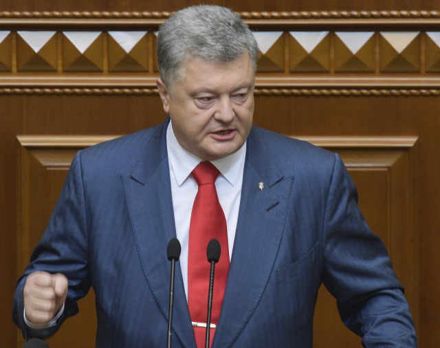 Ukrajinský prezident Petro Porošenko.