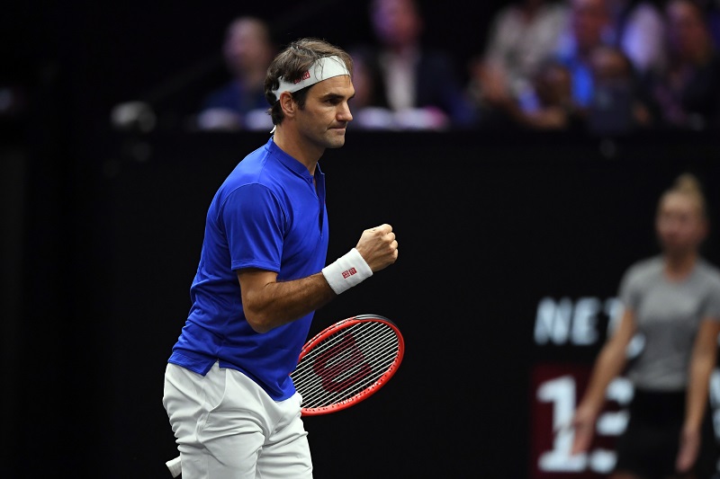 Švýcarský tenista Roger Federer na Laver Cupu.