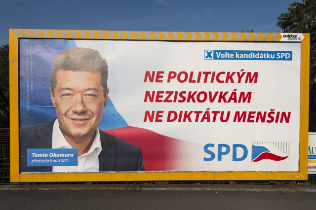 Volební billboard SPD. 