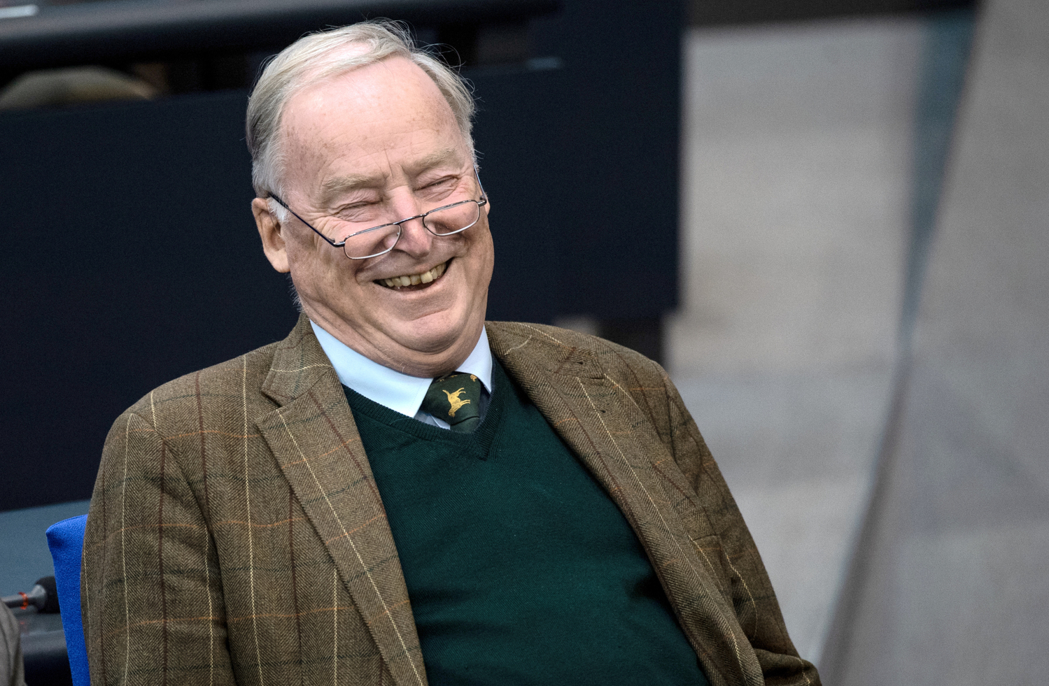Lídr AfD Alexander Gauland.
