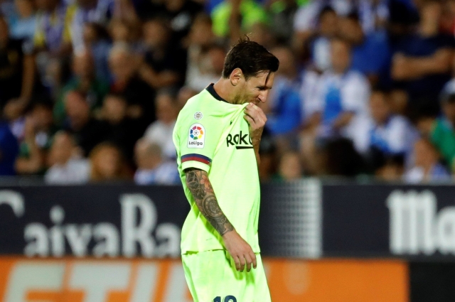 Smutný Lionel Messi.