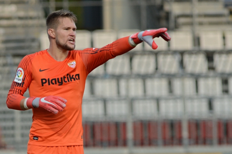 Brankář Tomáš Vaclík. 