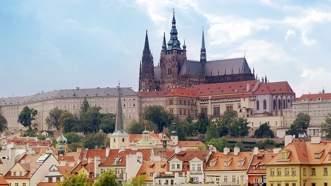Pohled na Pražský hrad.