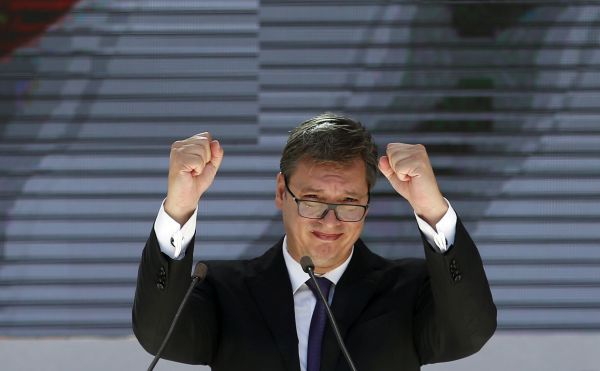 Srbský prezident Aleksandar Vučić. Srbský prezident Aleksandar Vučić.