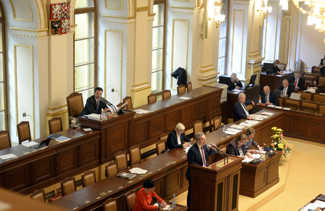 Schůze Poslanecké sněmovny 10. dubna 2018 v Praze.