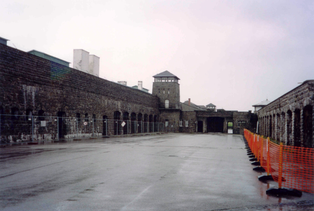 Koncentrační tábor Mauthausen, Rakousko.