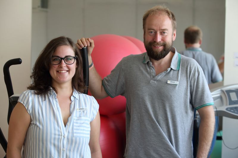 Tereza Dubská a Jan König z neurorehabilitačního centra ERGO Aktiv.