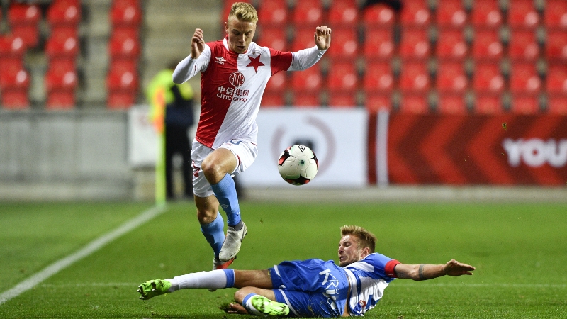 Jan Matoušek zatím na první gól ve Slavii čeká. 