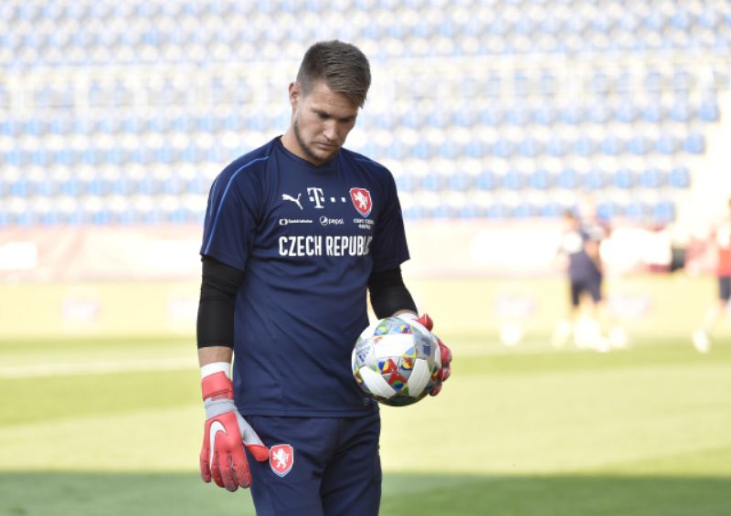 Tomáš Vaclík na tréninku české fotbalové reprezentace. Tomáš Vaclík na tréninku české fotbalové reprezentace.