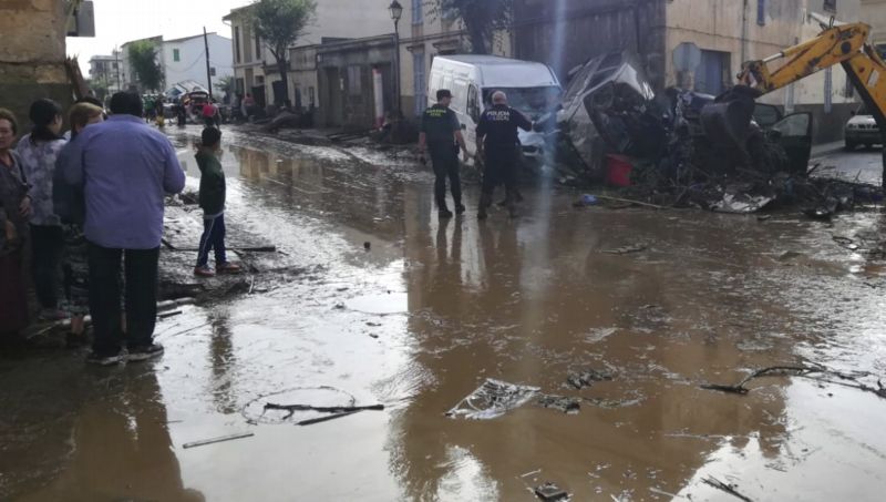 Postižená Mallorca.