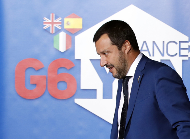 Italský ministr vnitra Matteo Salvini. Italský ministr vnitra Matteo Salvini.