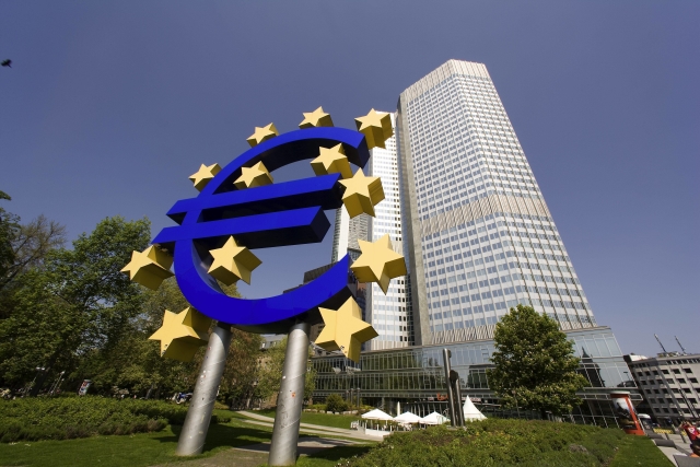 Budova Evropské centrální banky.