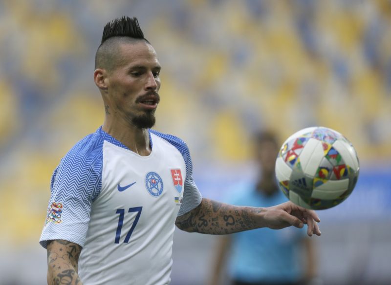 Marek Hamšík byl u památné výhry Slováků v Praze, která je posunula na MS.
