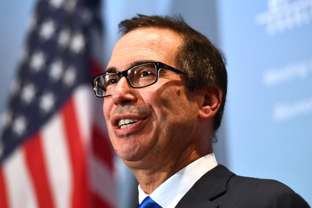 Ministr financí Steven Mnuchin.