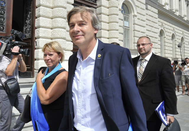 Martin Junek z bytového družstva Svatopluk.