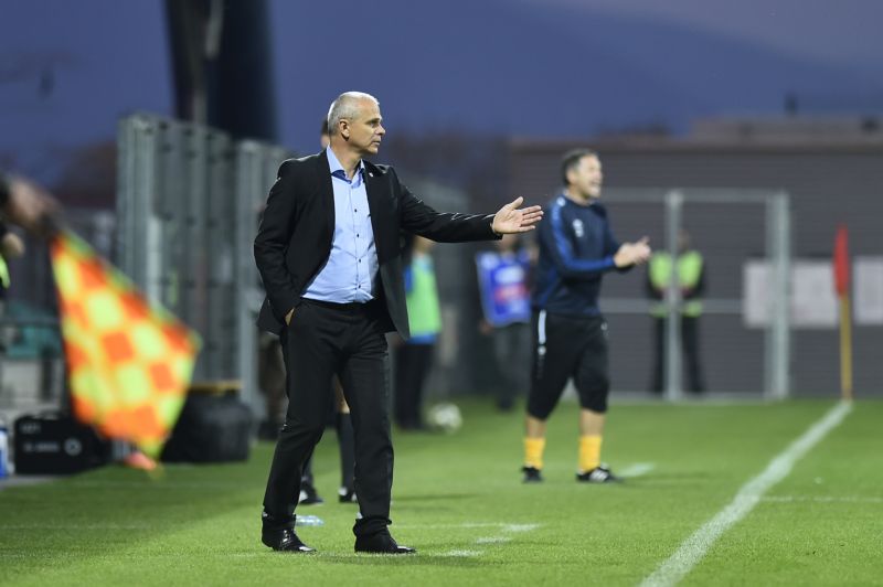 Vítězslav Lavička při zápase Česko - Moldavsko. 