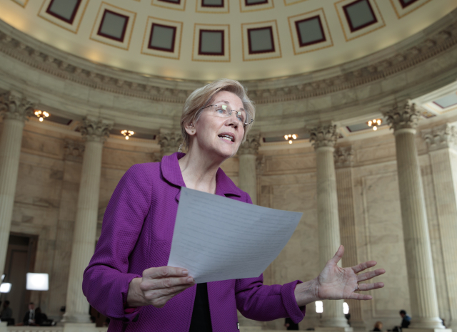 Americká senátorka Elizabeth Warrenová. Americká senátorka Elizabeth Warrenová.