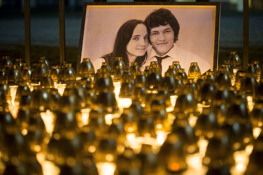 Zavražděný novinář Ján Kuciak s přítelkyní.