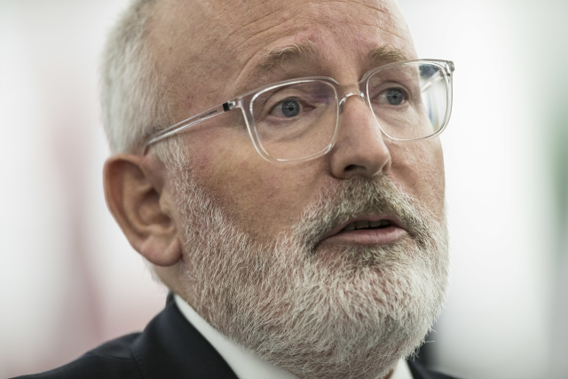 Místopředseda Evropské komise Frans Timmermans.