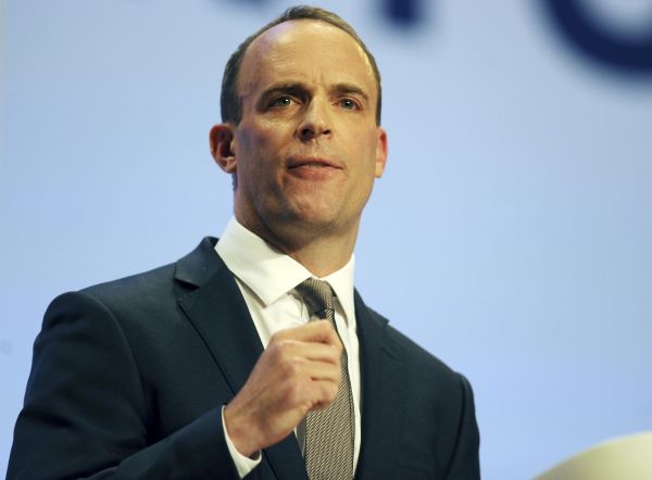 Britský ministr pro brexit Dominic Raab.