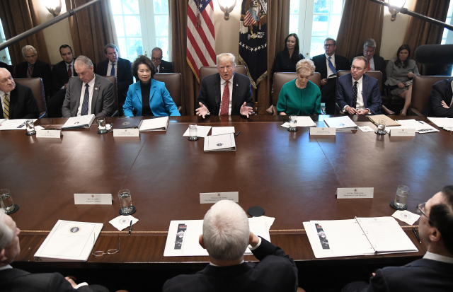 Setkání Trumpova kabinetu. Setkání Trumpova kabinetu.